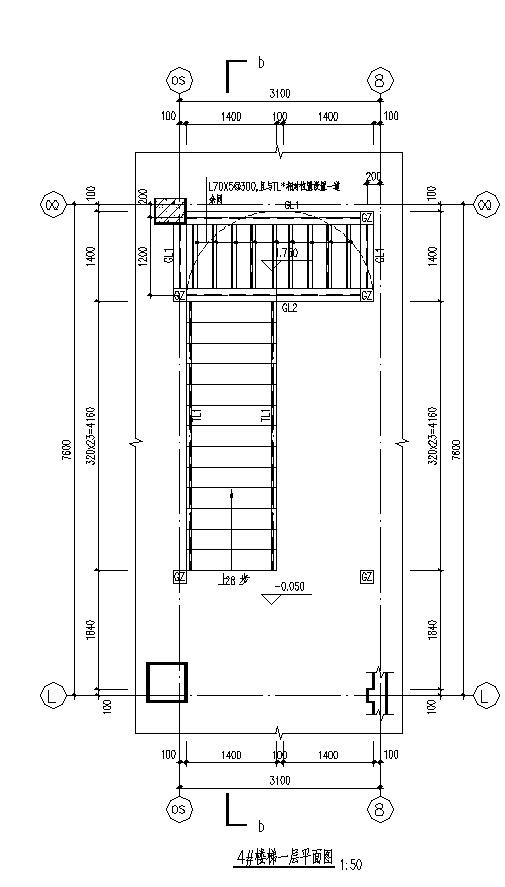 钢结构楼梯构造节点设计图