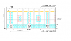 某地彩色人行道板铺装节点构造详图CAD图纸