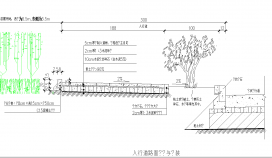某地人行道路面结构与铺装节点构造详图CAD图纸