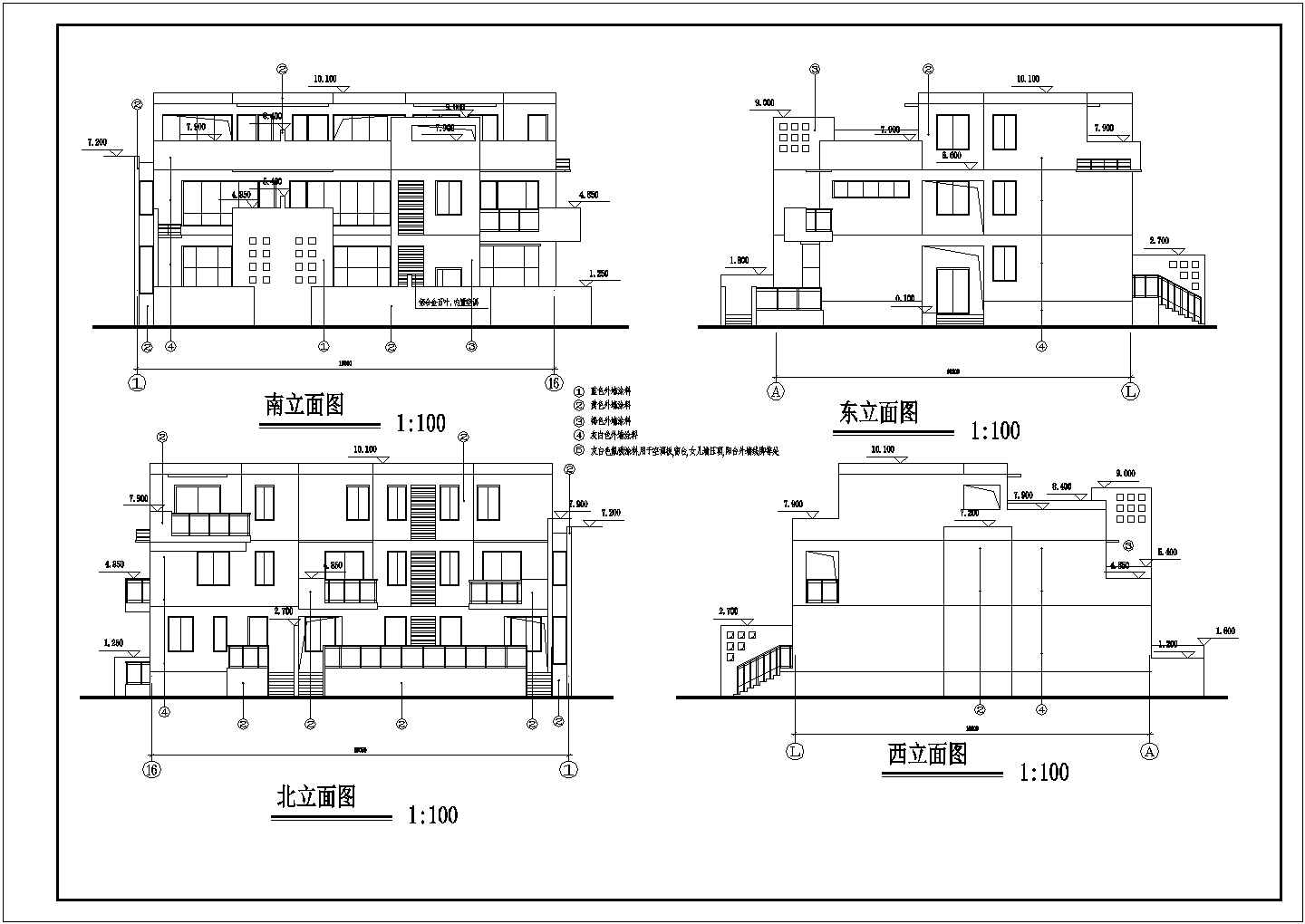 岳阳现代风格住宅CAD大样构造节点图-图二