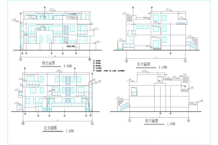 岳阳现代风格住宅CAD大样构造节点图