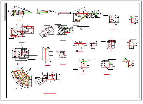 旋转楼梯施工全套CAD节点详图-图二