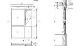 高档铝合金门窗与卷帘CAD节点详图