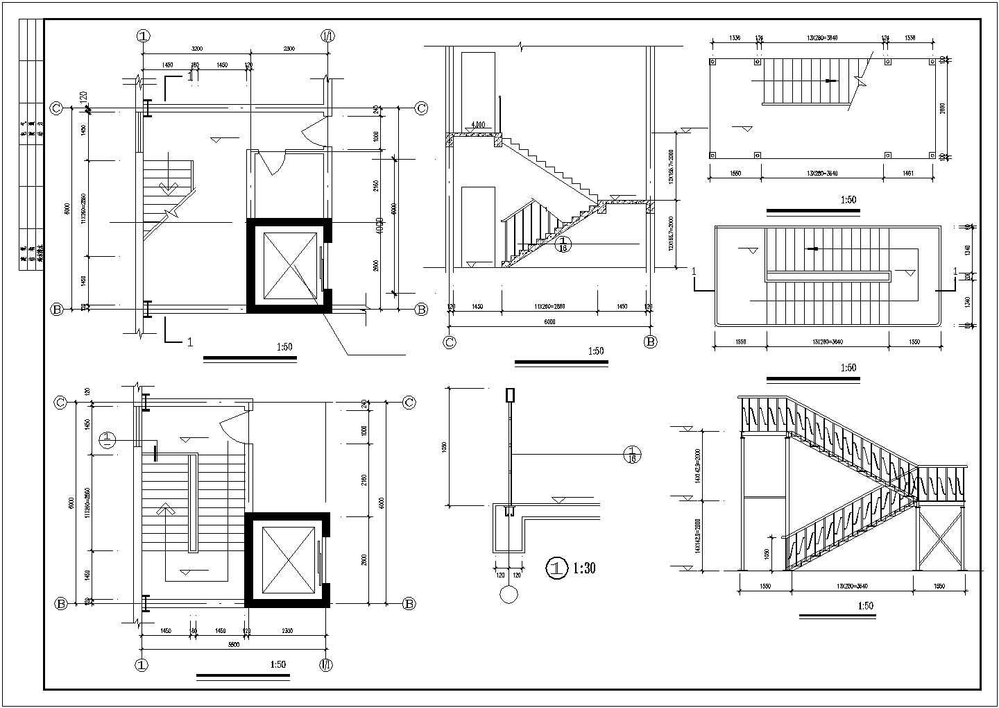 厂房设计_单层饼干生产厂房建施CAD节点详图-图二
