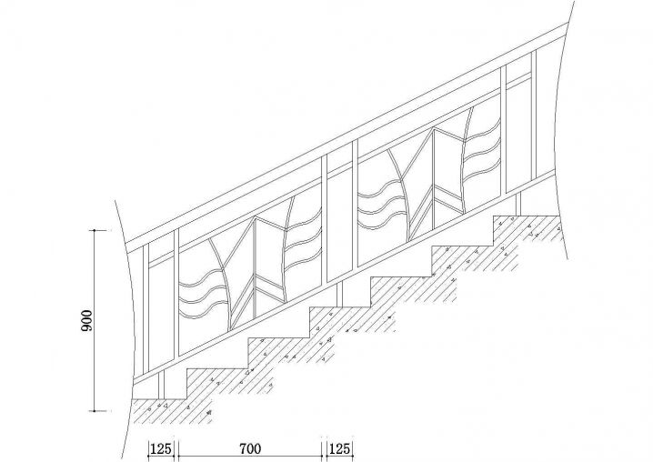 楼梯节点CAD基础平面布置参考图