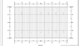 杭州市某工业区生产车间螺栓球节点四角锥网架全套结构设计CAD图纸