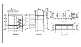 江苏某学校多层框架结构教学楼设计CAD节点详图