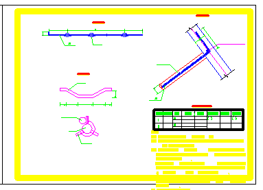 某微型桩边坡防护工程CAD节点详图-图一
