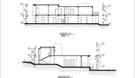 某多层框架结构山地别墅设计CAD建施节点详图