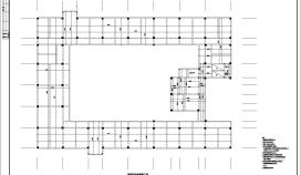 大型6层框架结构工程建筑施工CAD节点详图