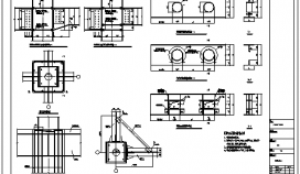 钢框架建筑施工通用CAD节点详图