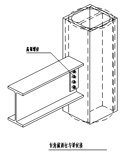 某钢结构住宅构件连接及钢梁腹板开孔节点构造大样设计cad图纸-图一