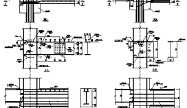 典型梁柱构造CAD节点详图