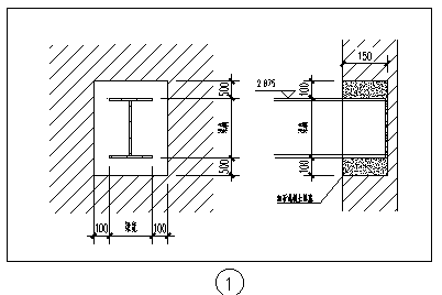 钢结构螺栓连接CAD节点详图-图二