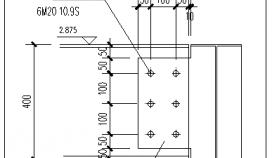 钢结构螺栓连接CAD节点详图