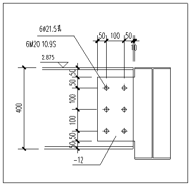 钢结构螺栓连接CAD节点详图