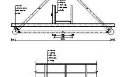 马道平面构件节点设计_某钢结构之马道平面构件节点构设计cad图纸