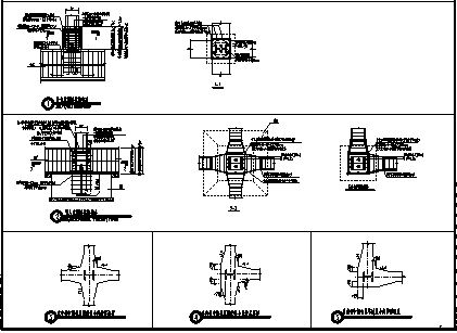 刚性柱脚构造CAD节点详图