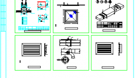 全套风管_风口_管件_阀门暖通安装节点CAD设计施工图