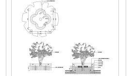 某园林树池装修设计CAD节点详图