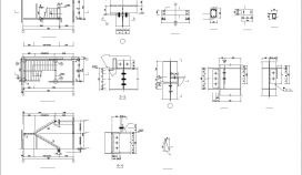 钢结构楼梯施工CAD节点详图