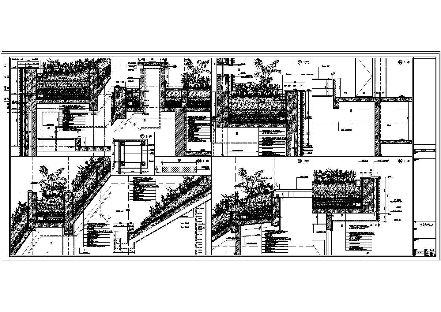 浙江甲级多层湿地博物馆建筑施工设计图纸文档（全套）-图二