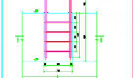 游泳池壁爬梯设计CAD节点详图