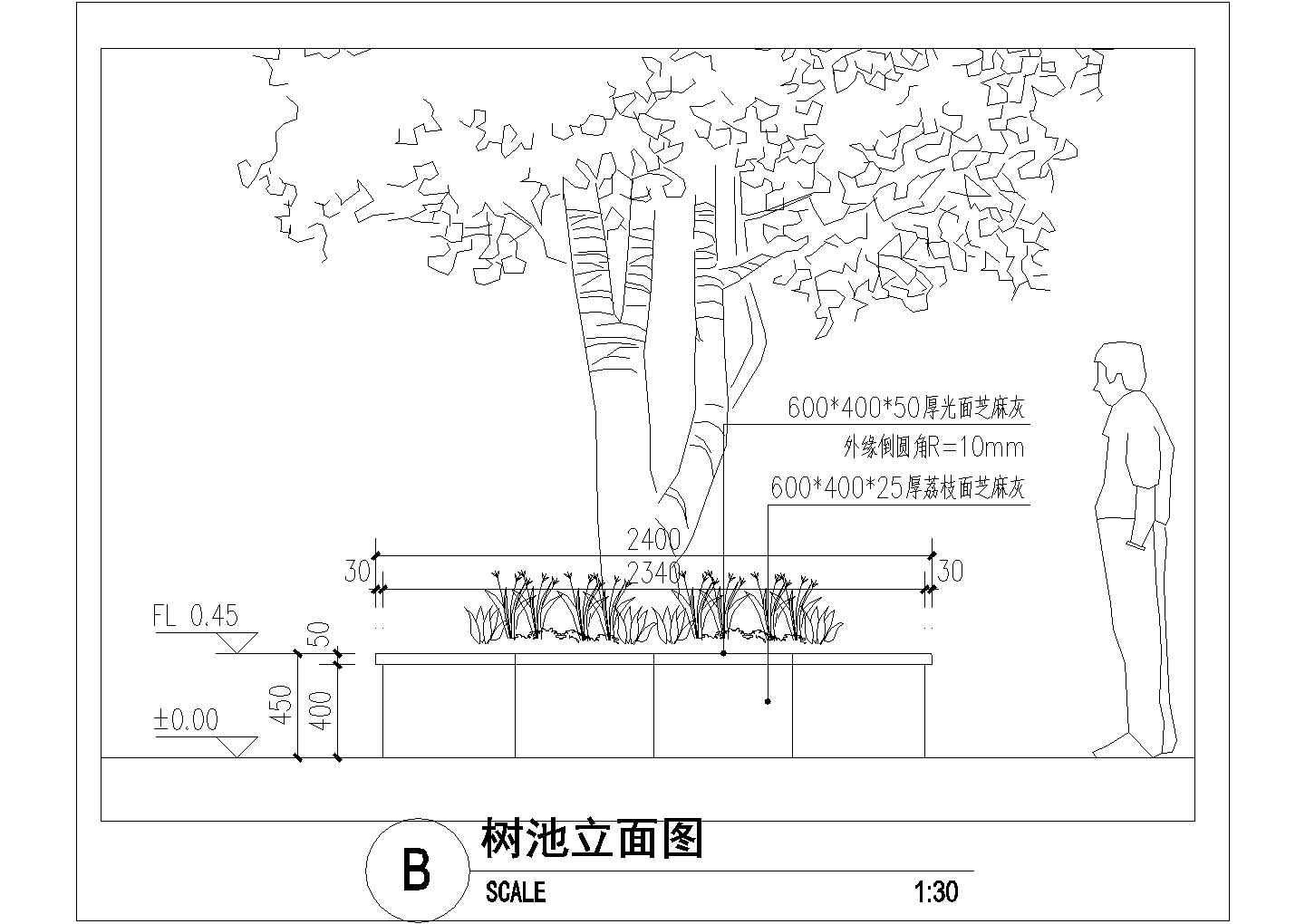 安乐园生态节地公墓建设节点CAD图（穴葬、树葬等）-图二