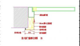 某市快捷酒店防火板门套设计CAD节点详图