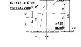 电梯剖面及部分钢结构节点设计图