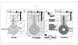 宅前景观铺装设计CAD节点详图