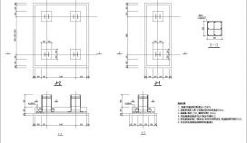 室外钢结构楼梯施工CAD节点详图
