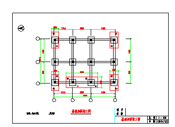 钢管桩基础加固做法CAD节点详图-图一