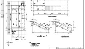 某地办公楼改造楼梯施工CAD节点详图