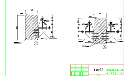 某地移动雨篷网架构造CAD节点详图