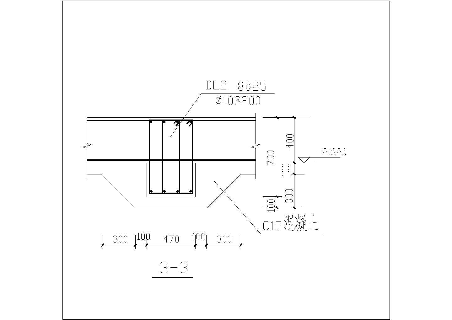 某建筑构造挑板设计CAD节点详图-图一