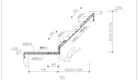 混凝土楼梯施工CAD节点详图