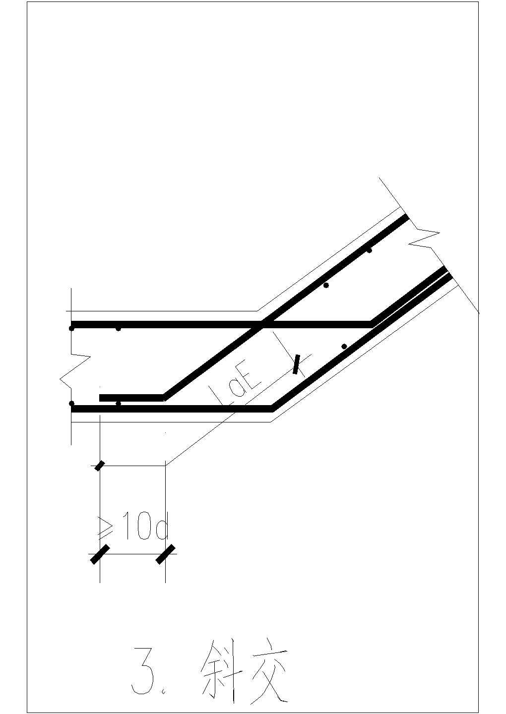 剪力墙水平筋的搭接及端部锚固CAD节点详图-图二