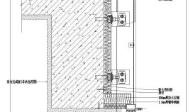 某建筑玻璃幕墙防火设计CAD节点详图