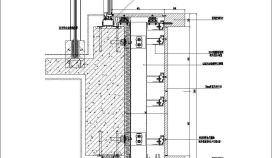 某建筑主楼层间石材造型CAD节点详图
