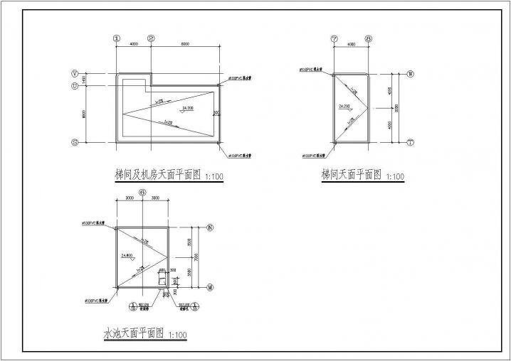 大型工厂阳台建筑施工设计CAD节点详图