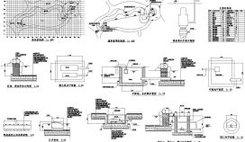 潜水泵井施工CAD节点详图