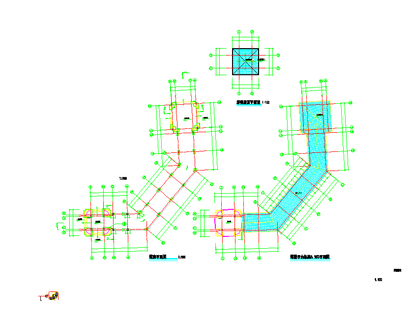 某橡树湾塔楼铺幕墙工程CAD节点详图-图一