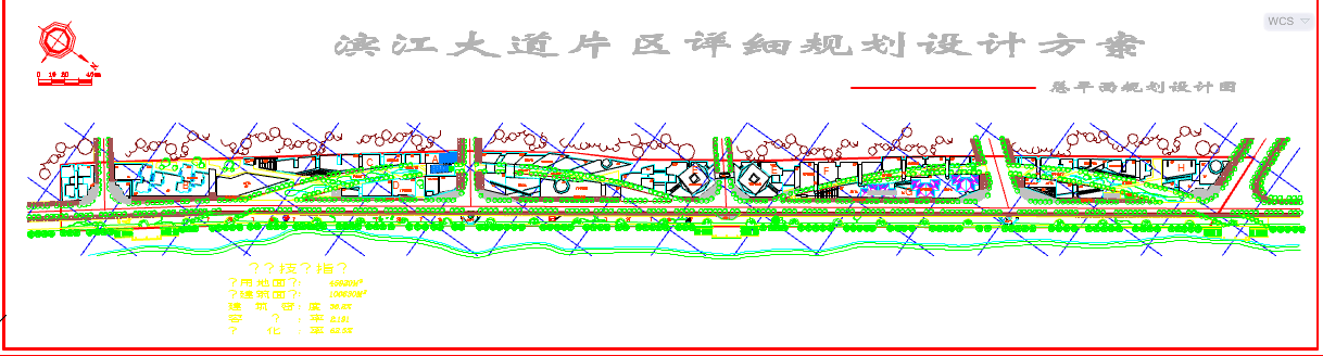 滨江大道小型园林规划节点详图-图一
