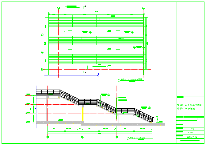 9张楼梯建筑CAD节点详图-图一