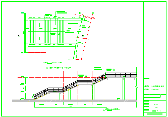 9张楼梯建筑CAD节点详图-图二
