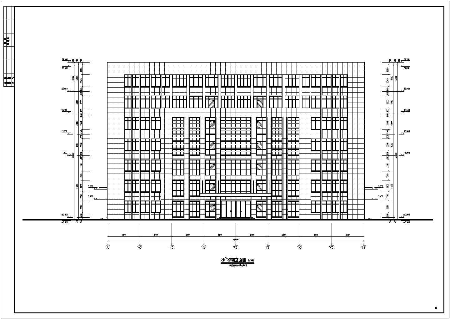 四层厂房加办公全套建筑施工CAD节点详图-图一