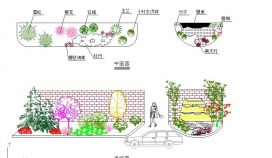 齐齐哈尔庭院入口园林景观设计节点详图