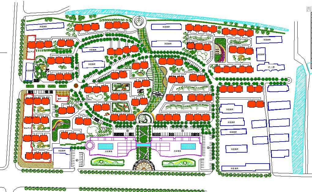 桂林市旧城改造项目景观设计节点详图-图一