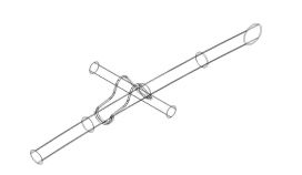 三维圆拱棚温室安装节点CAD详图